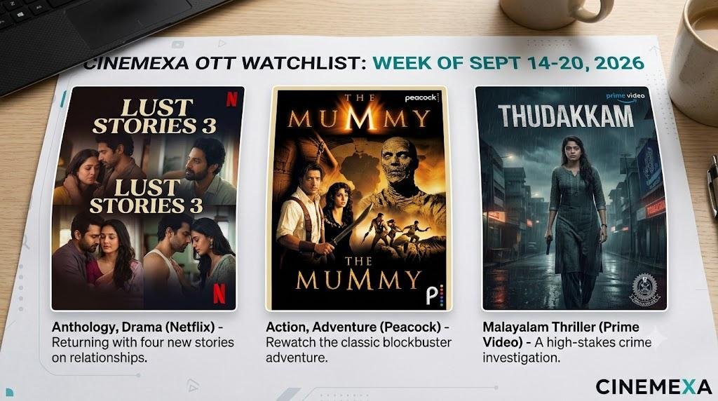 This Week OTT Releases - 3 Movies to Watch From September 14 to 20.